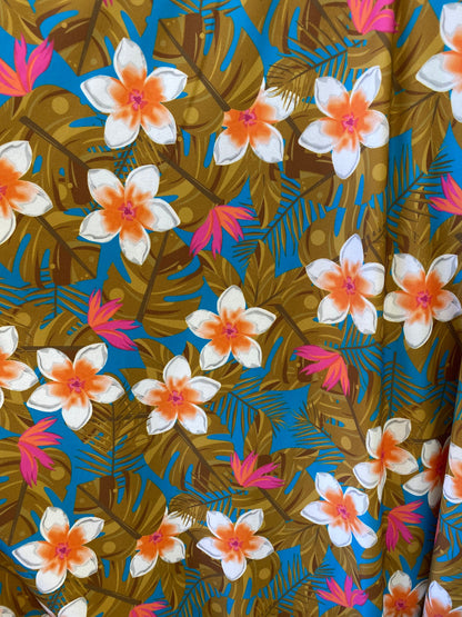 New flower design print on best quality of nylon spandex 4-way stretch 58/60” Sold by the YD. Ships Worldwide from Los Angeles California US