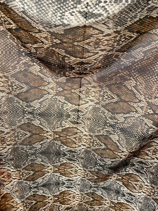 New Exotic Anaconda design print on great quality of nylon power mesh 4-way stretch 58/60” Sold by the YD. Ships worldwide from Los Angeles
