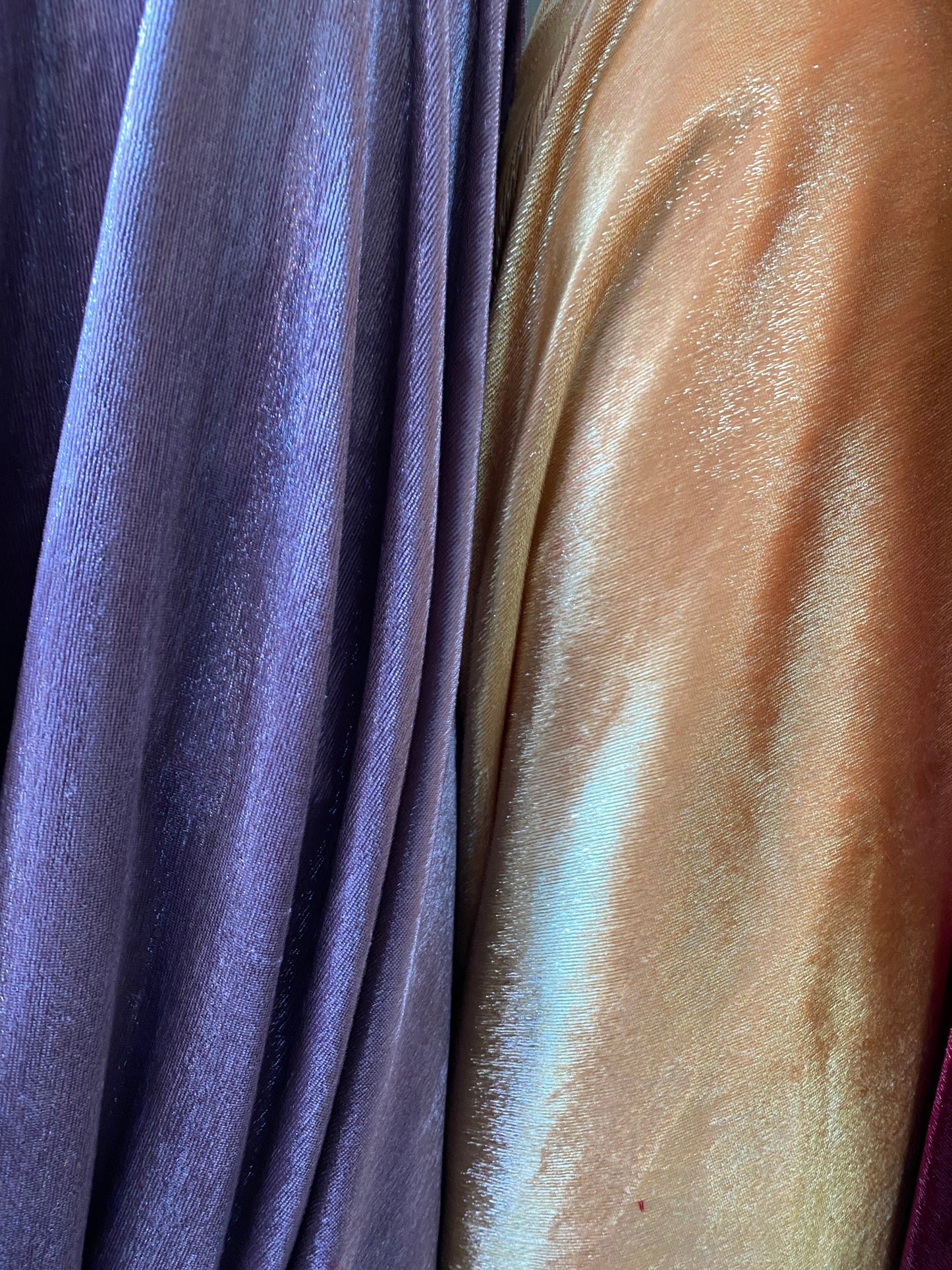 Silk lurex shining Luxury velvet non stretch 55/57” Sold by the YD. Ships worldwide from Los Angeles California USA.