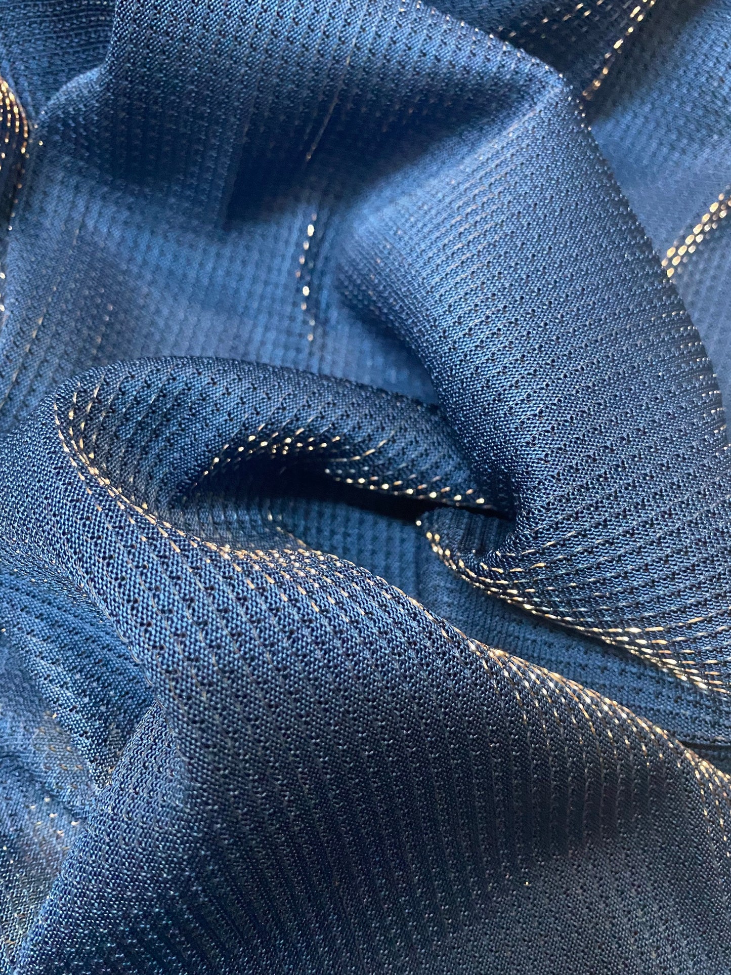 New Metallic mesh Blue/silver & Black/silver see through fabric 2-way stretch 58/60” Sold by the YD. Ships Worldwide from Los Angeles