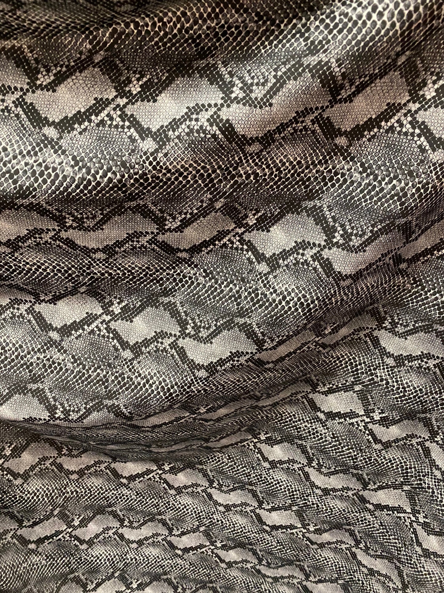 Cobra design Exotic serpent skin print on best quality of nylon spandex 4-way stretch 58/60” Sold by the YD. Ships Worldwide from Los CA.