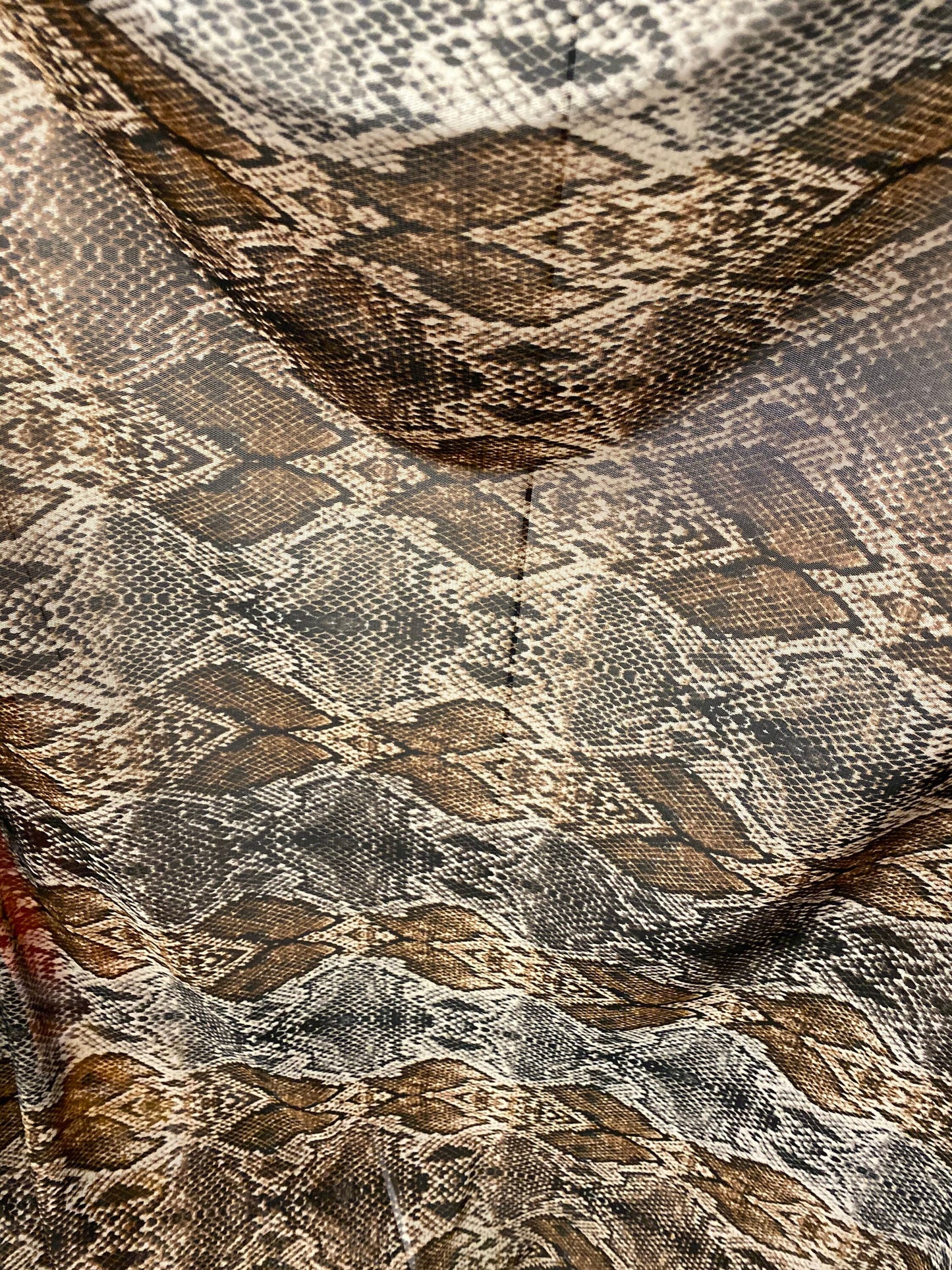 New Exotic Anaconda design print on great quality of nylon power mesh 4-way stretch 58/60” Sold by the YD. Ships worldwide from Los Angeles