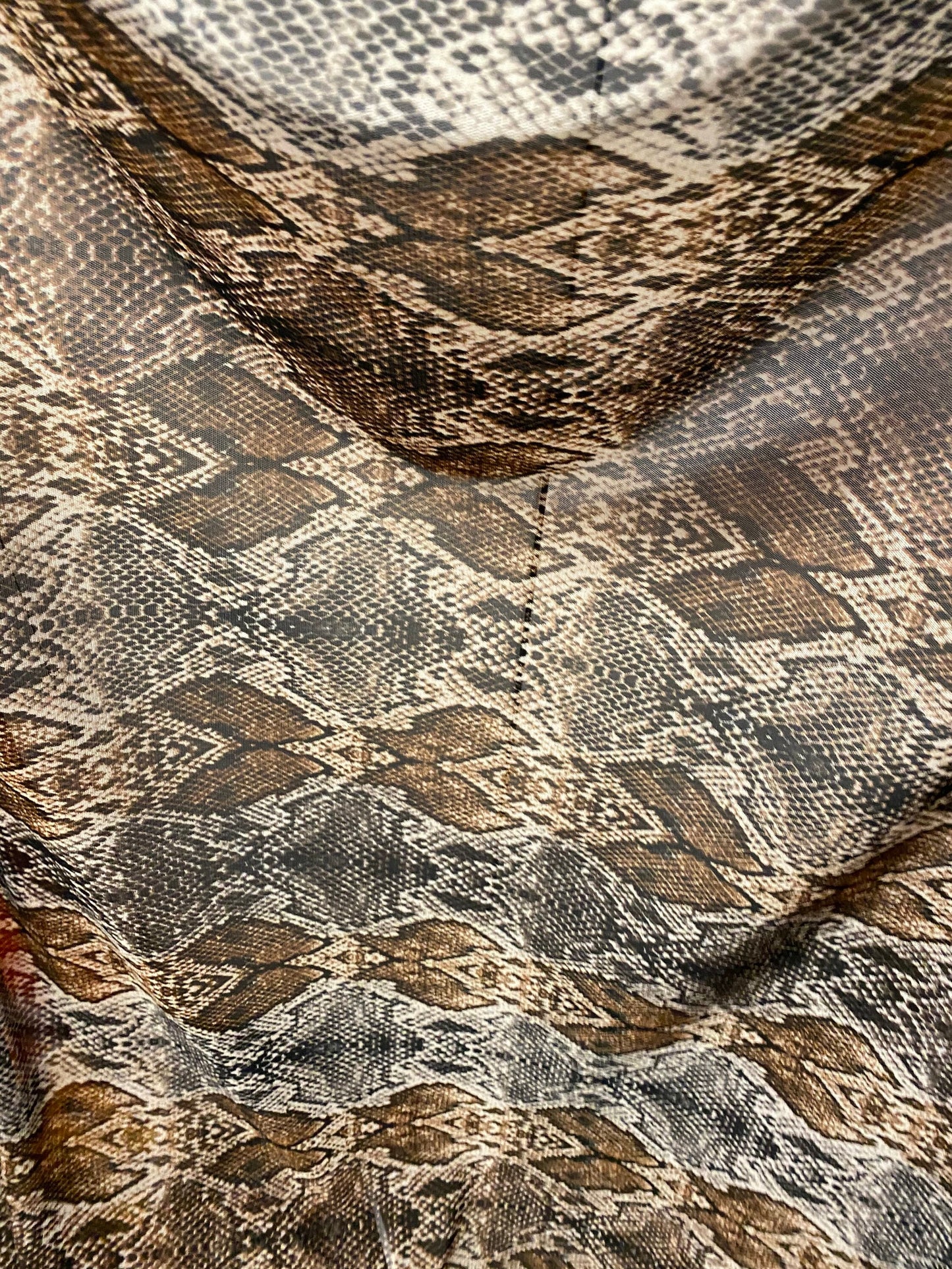 New Exotic Anaconda design print on great quality of nylon power mesh 4-way stretch 58/60” Sold by the YD. Ships worldwide from Los Angeles