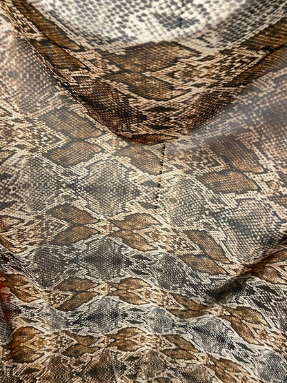 New Exotic Anaconda design print on great quality of nylon power mesh 4-way stretch 58/60” Sold by the YD. Ships worldwide from Los Angeles