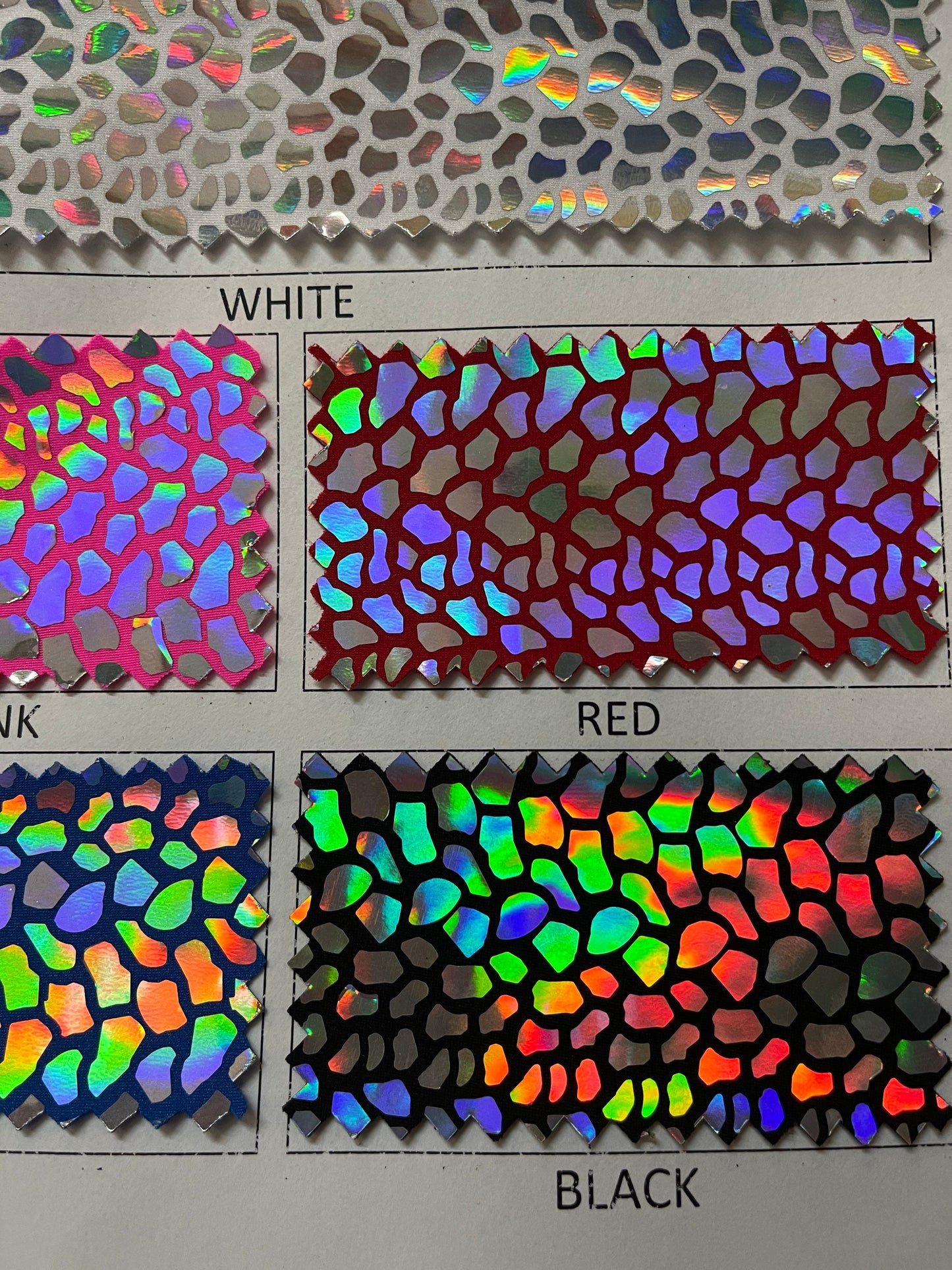 Dragón scales design Iridescent hologram sequins on best quality of nylon spandex 4-way stretch 58/60” Sold by the YD. Ships Worldwide