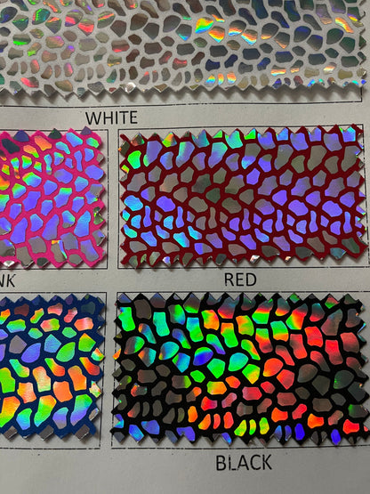 Dragón scales design Iridescent hologram sequins on best quality of nylon spandex 4-way stretch 58/60” Sold by the YD. Ships Worldwide