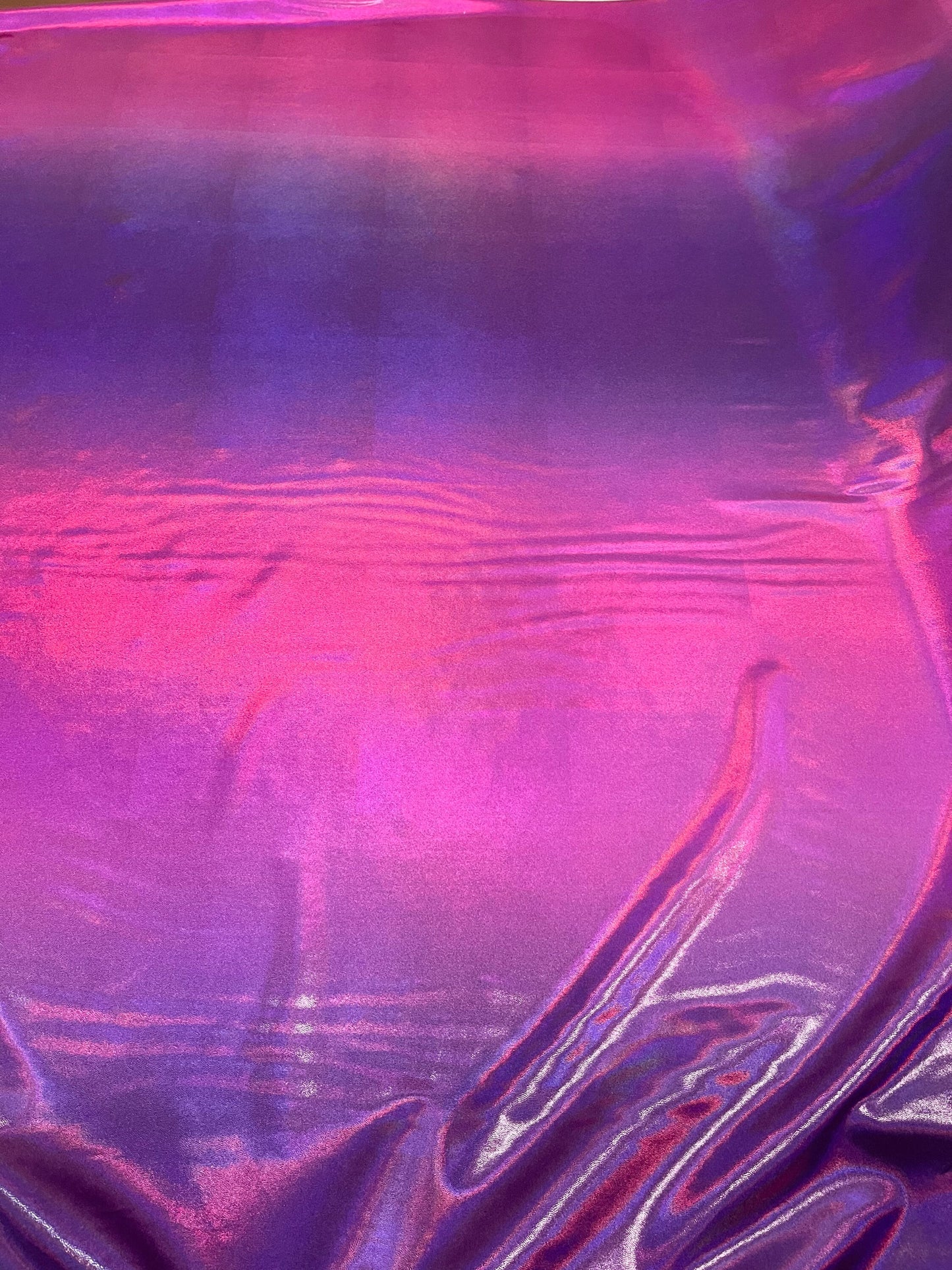 Ombre lacer foggy foil metallic nylon spandex 4way stretch 58/60” Sold by the YD. Ships worldwide from Los Angeles.