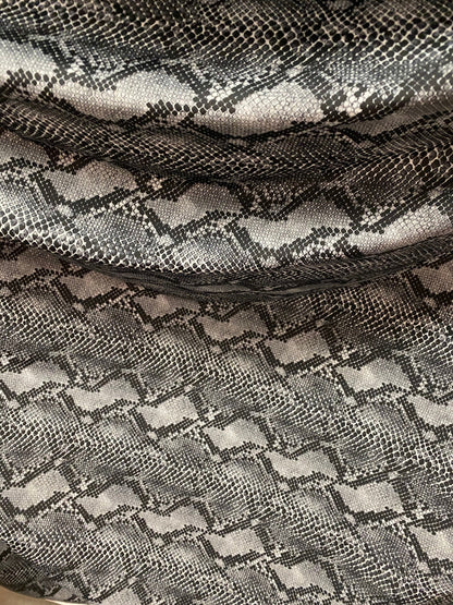 Cobra design Exotic serpent skin print on best quality of nylon spandex 4-way stretch 58/60” Sold by the YD. Ships Worldwide from Los CA.