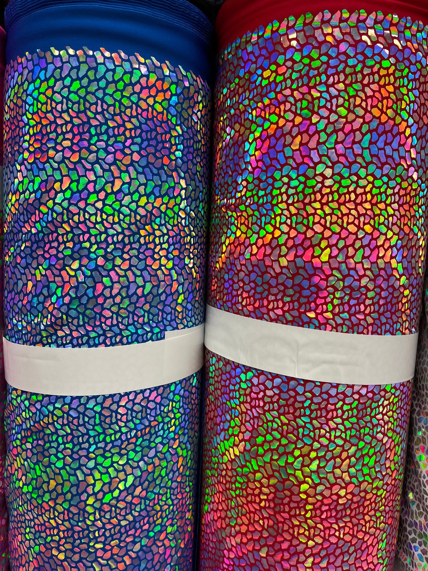 New Dragon Scales design iridescent sequins on best quality of nylon spandex 4-way stretch 58/60” Sold by the YD. Ships Worldwide