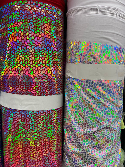 New Dragon Scales design iridescent sequins on best quality of nylon spandex 4-way stretch 58/60” Sold by the YD. Ships Worldwide