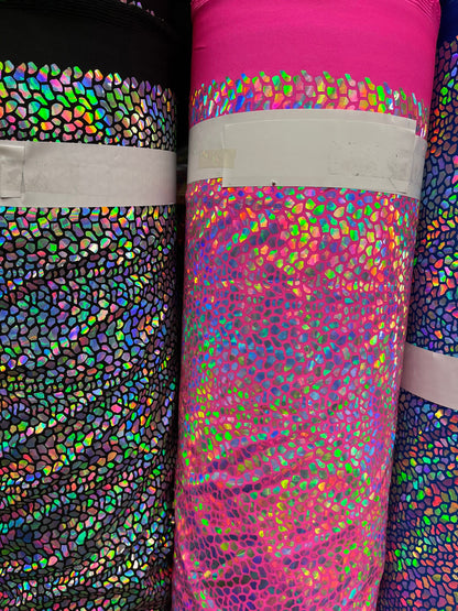 New Dragon Scales design iridescent sequins on best quality of nylon spandex 4-way stretch 58/60” Sold by the YD. Ships Worldwide