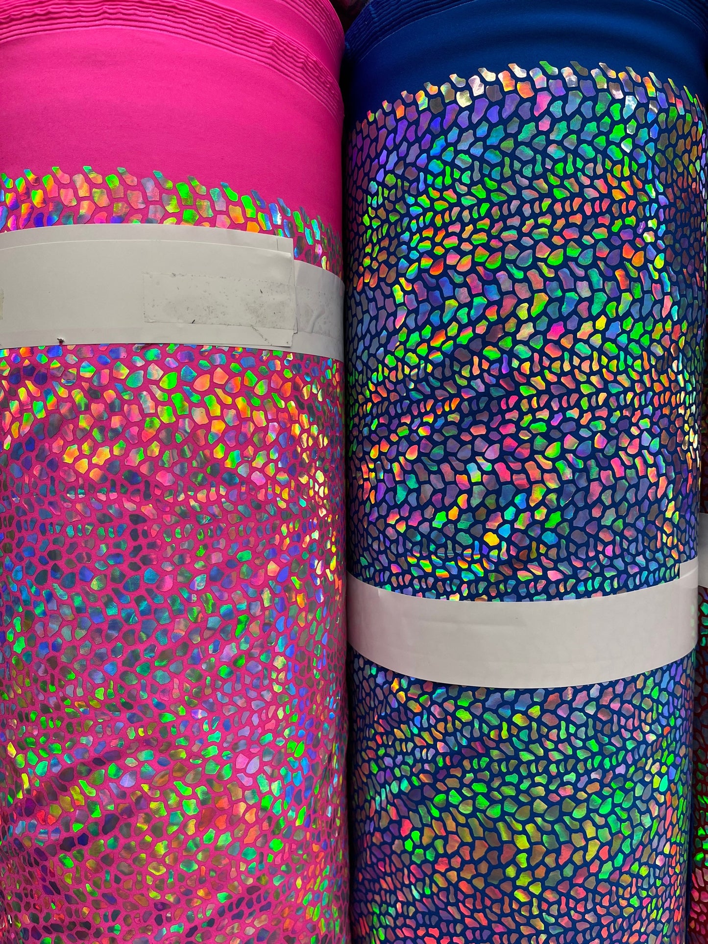 New Dragon Scales design iridescent sequins on best quality of nylon spandex 4-way stretch 58/60” Sold by the YD. Ships Worldwide