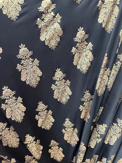 Damask design print on poly spandex medium weight 4-way stretch 58/60” Sold by the YD. Ships Worldwide from Los Angeles California USA.