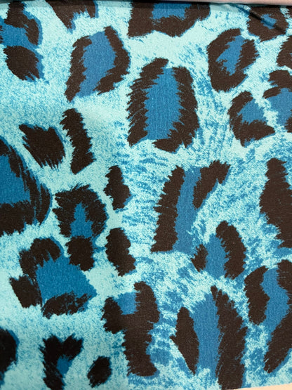 New Safari leopard design exotic animal print on best quality of nylon spandex 4-way stretch 58/60” Sold by the YD. Ships Worldwide