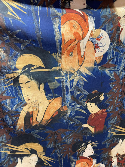 Japanese design print on best quality of nylon spandex 4-way stretch 58/60” Sold by the YD. Ships Worldwide from Los Angeles California USA.