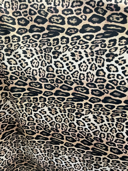 New Exotic animal print design natural color print on best quality of nylon spandex 4-way stretch 58/60” Sold by the YD. Ships Worldwide