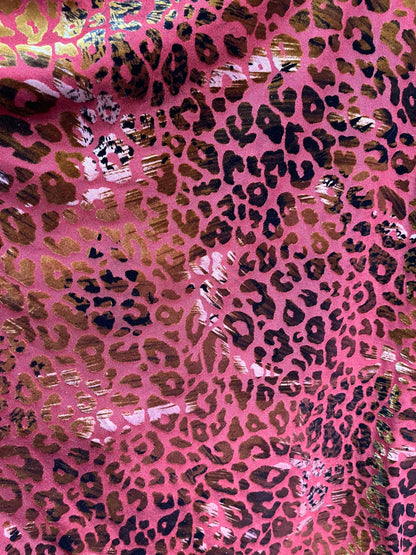 Exotic animal print designe burnout stretch velvet 4-way stretch 58/60” Sold by the YD. Ships Worldwide from Los Angeles California USA.