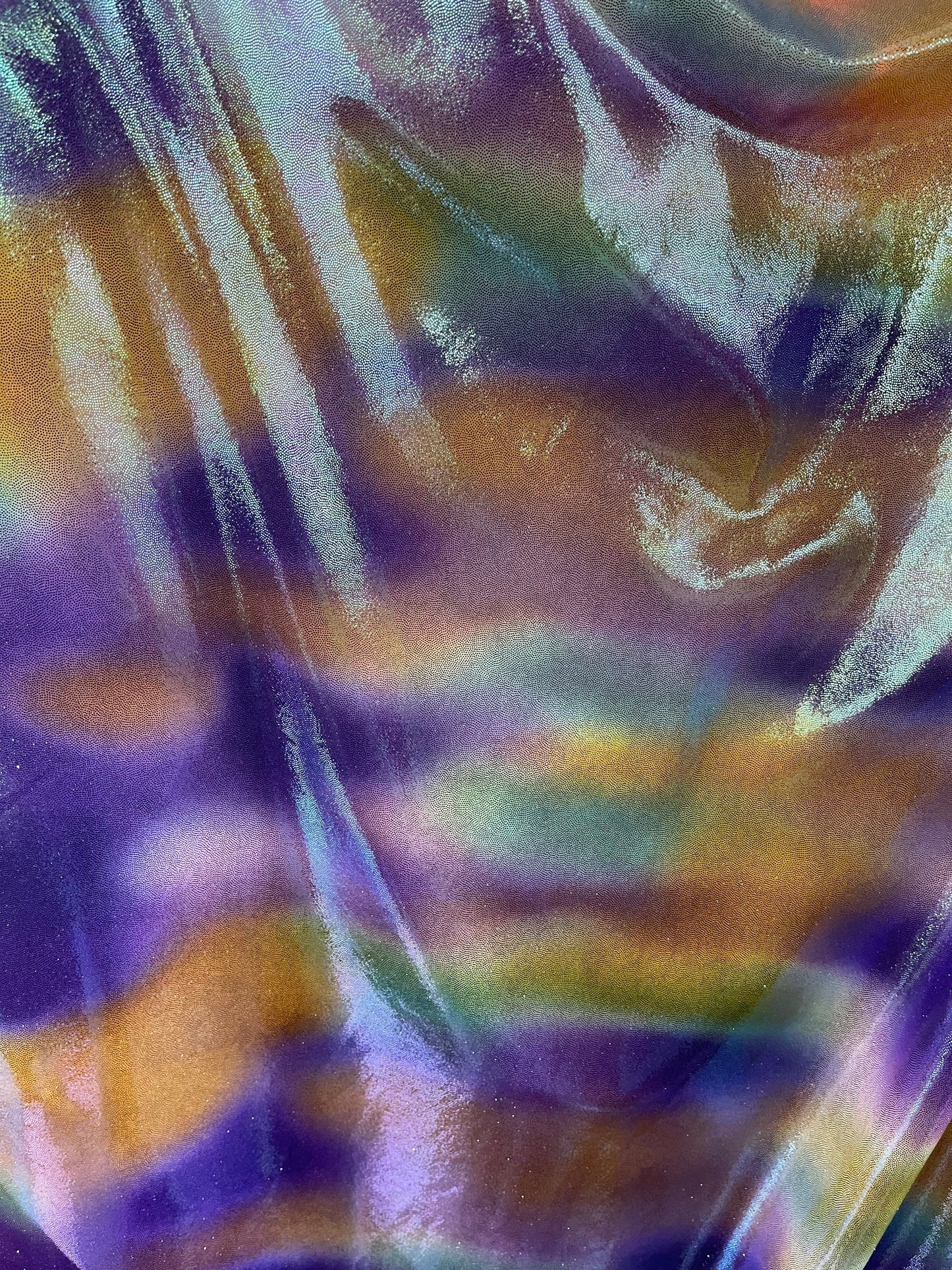 New Avatar iridescent metallic nylon spandex multicolor 4-way stretch 58/60” Sold by the YD. Ships Worldwide from Los Angeles cali