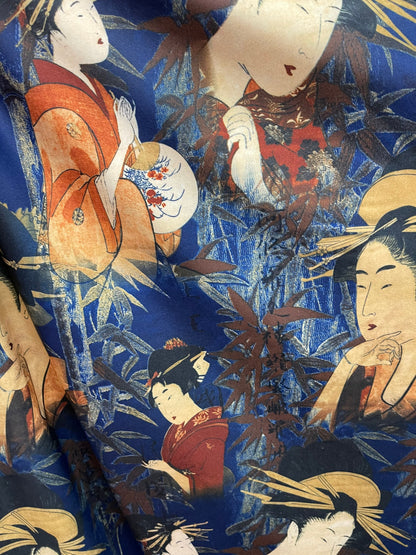 Japanese design print on best quality of nylon spandex 4-way stretch 58/60” Sold by the YD. Ships Worldwide from Los Angeles California USA.