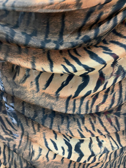 Exotic Tiger design print on great quality of power mesh 4-way stretch 58/60” Sold by the YD. Ships Worldwide from Los Angeles California US