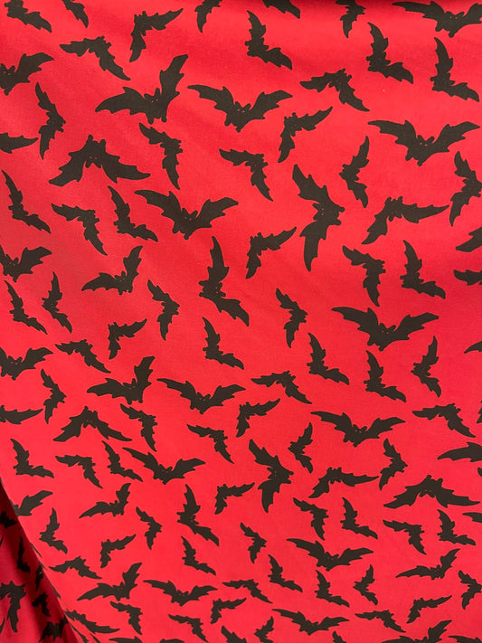 Bats design print on poly spandex lightweight  fabric 4-way stretch 58/60” Sold by the YD. Ships Worldwide from Los Ángeles California USA.
