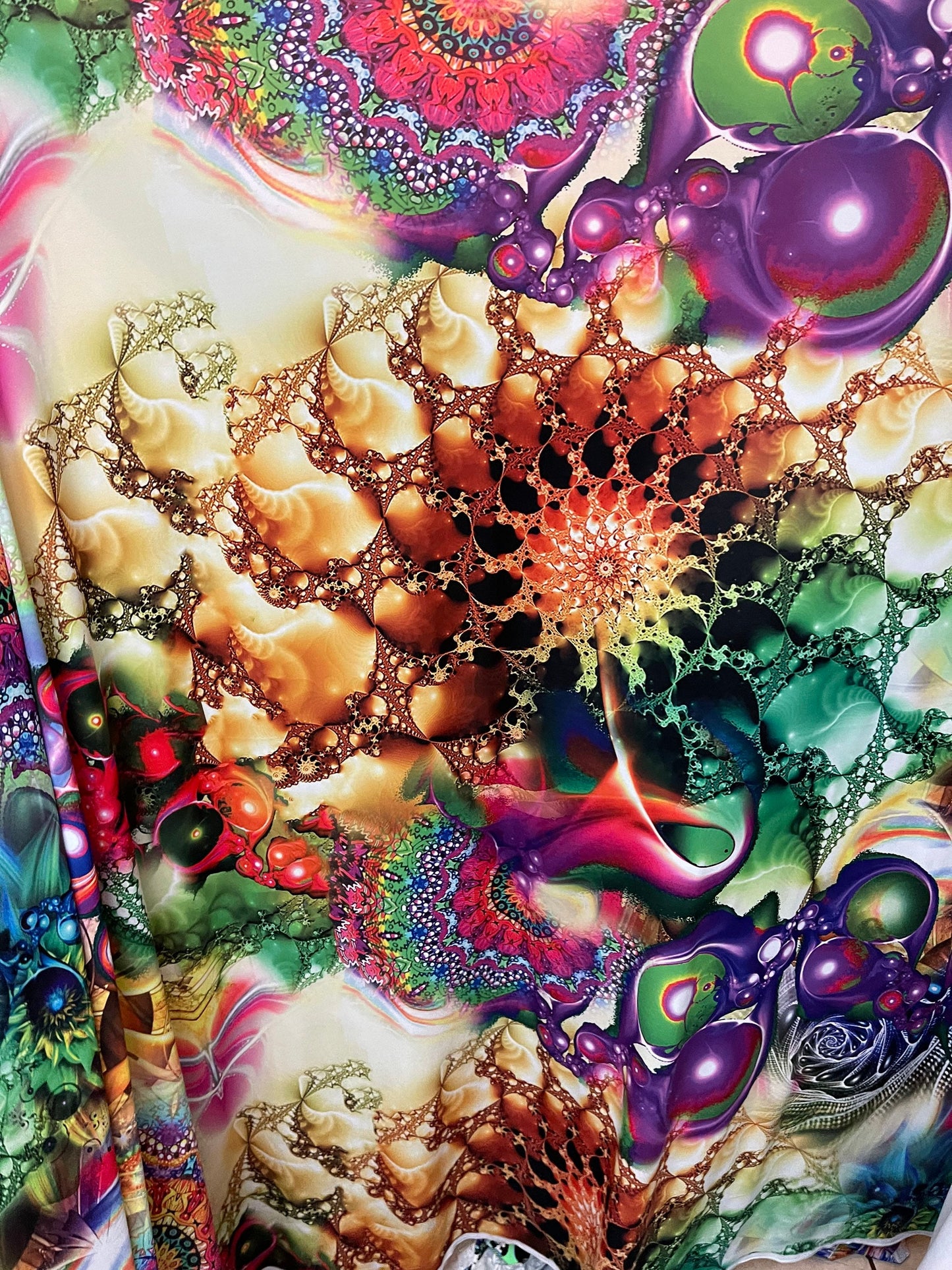 New avatar design print on nylon spandex 4way stretch 58/60” Sold by the YD. Ships worldwide from Los Angeles California USA.