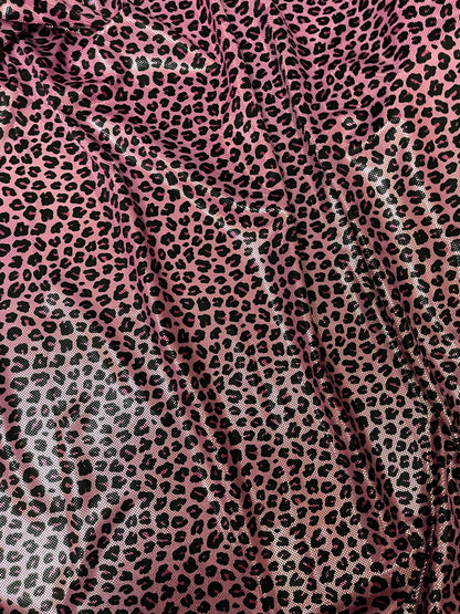 New Leopard design metallic nylon spandex 4-way stretch 58/60” Sold by the YD. Ships Worldwide from Los Ángeles California USA.