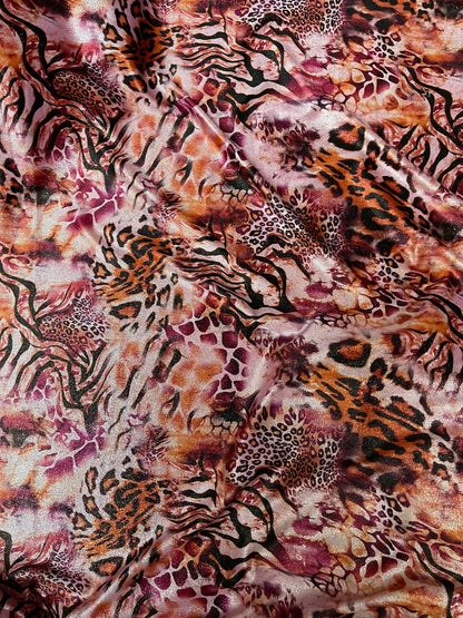 New Exotic Safari design print on great quality of stretch velvet 4-way stretch 58/60” Sold by the YD. Ships Worldwide from Los Angeles CA