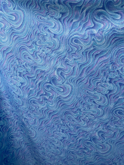Lava abstract design print on great quality of stretch velvet 4-way stretch 58/60” Sold by the YD. Ships Worldwide from Los Angeles CA USA.