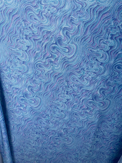 Lava abstract design print on great quality of stretch velvet 4-way stretch 58/60” Sold by the YD. Ships Worldwide from Los Angeles CA USA.