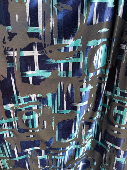 Modern abstract design burnout velvet 4-way stretch 58/60” Sold by the YD. Ships Worldwide from Los Ángeles California USA.