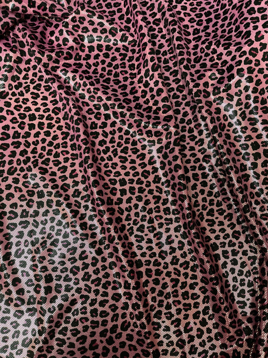 New Leopard design metallic nylon spandex 4-way stretch 58/60” Sold by the YD. Ships Worldwide from Los Ángeles California USA.