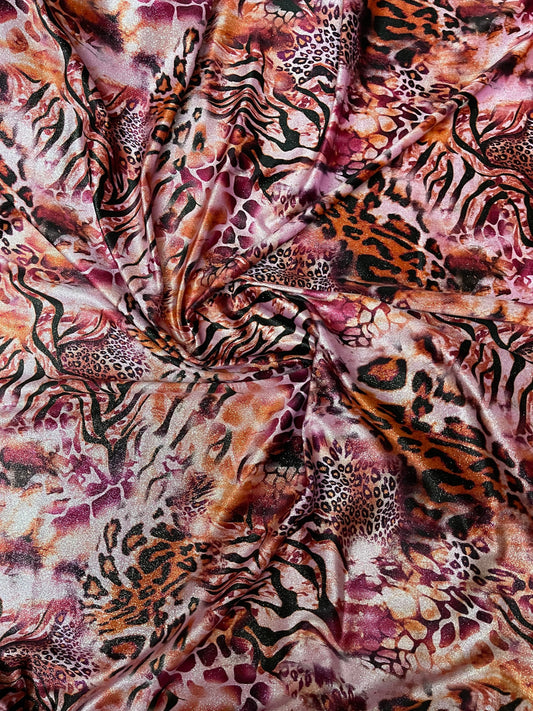 New Exotic Safari design print on great quality of stretch velvet 4-way stretch 58/60” Sold by the YD. Ships Worldwide from Los Angeles CA