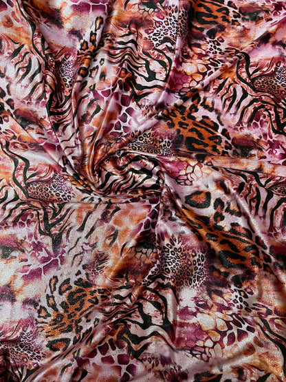 New Exotic Safari design print on great quality of stretch velvet 4-way stretch 58/60” Sold by the YD. Ships Worldwide from Los Angeles CA
