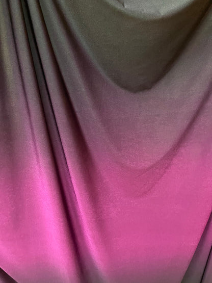 Ombré design Magenta 2 tone print on poly spandex light weight 4-way stretch 58/60” Sold by the YD. Ships Worldwide from Los Angeles CA