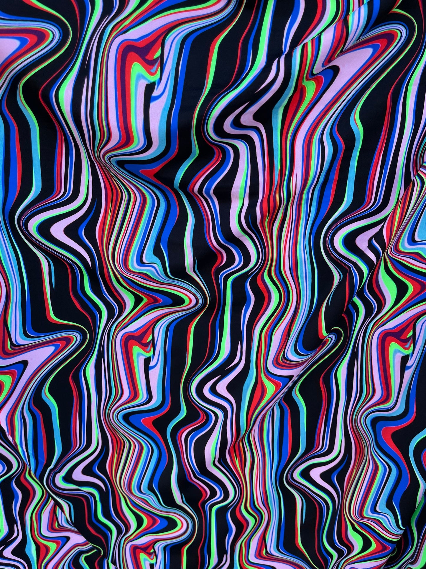 New abstract design multicolor print on best quality of nylon spandex 4-way stretch 58/60” Sold by the YD. Ships worldwide from Los Angeles