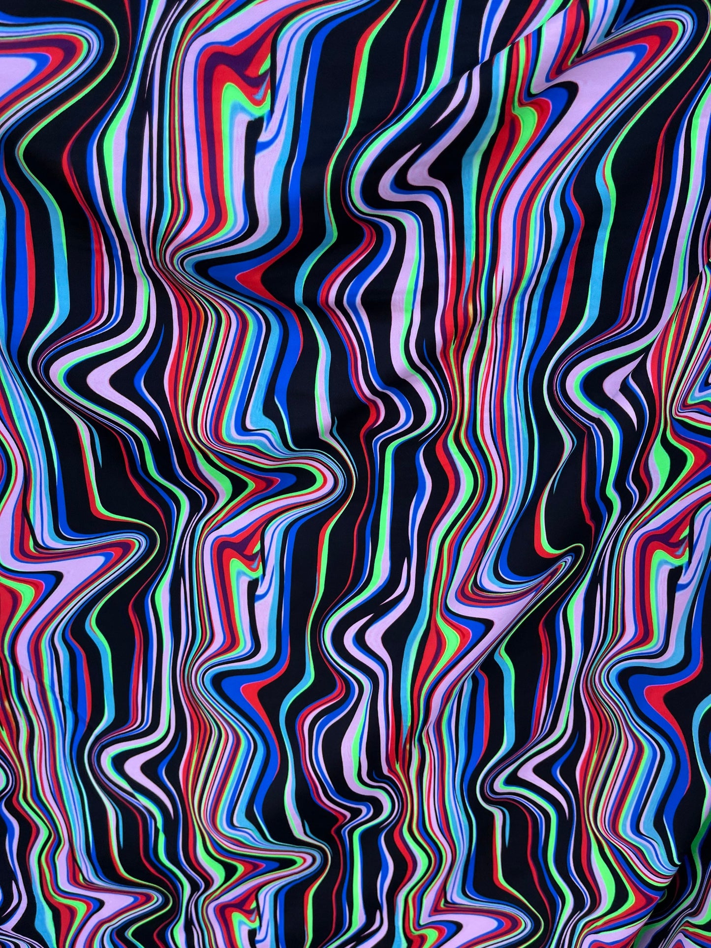 New abstract design multicolor print on best quality of nylon spandex 4-way stretch 58/60” Sold by the YD. Ships worldwide from Los Angeles