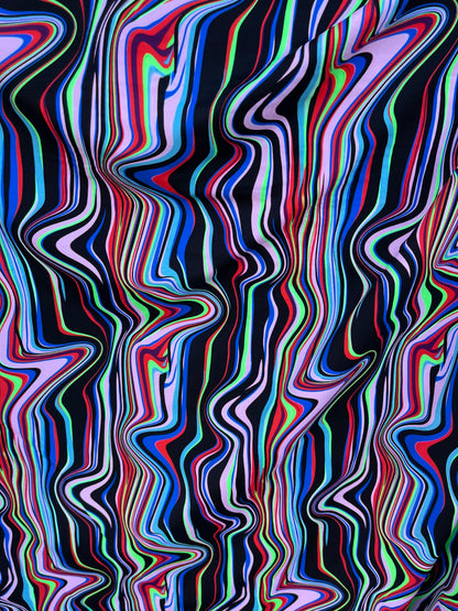 New abstract design multicolor print on best quality of nylon spandex 4-way stretch 58/60” Sold by the YD. Ships worldwide from Los Angeles