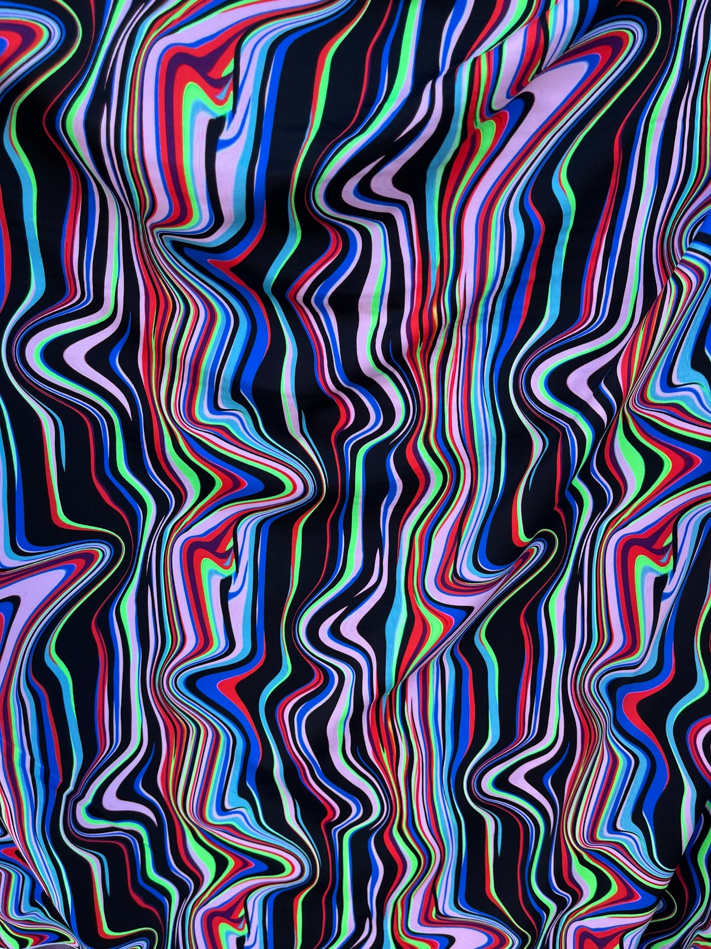 New abstract design multicolor print on best quality of nylon spandex 4-way stretch 58/60” Sold by the YD. Ships worldwide from Los Angeles