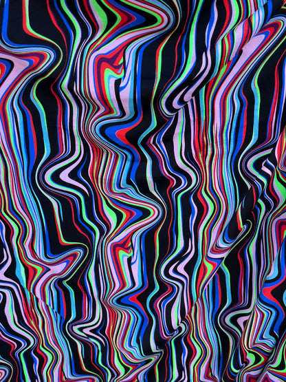 New abstract design multicolor print on best quality of nylon spandex 4-way stretch 58/60” Sold by the YD. Ships worldwide from Los Angeles