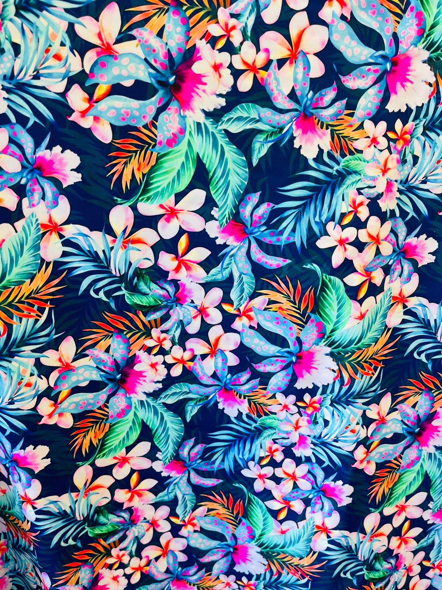 New Hawaiian design print on best quality of nylon spandex 4-way stretch 58/60” Sold by the YD. Ships Worldwide from Los Angeles California