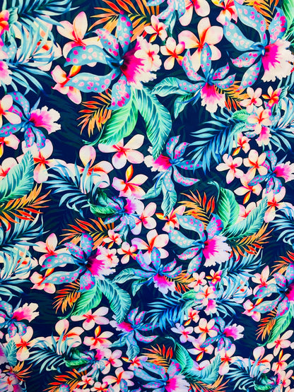 New Hawaiian design print on best quality of nylon spandex 4-way stretch 58/60” Sold by the YD. Ships Worldwide from Los Angeles California