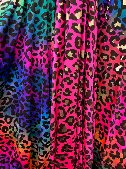 Modern Leopard design print on best quality of nylon spandex 4-way stretch 58/60” Sold by the YD. Ships Worldwide from Los Angeles cali