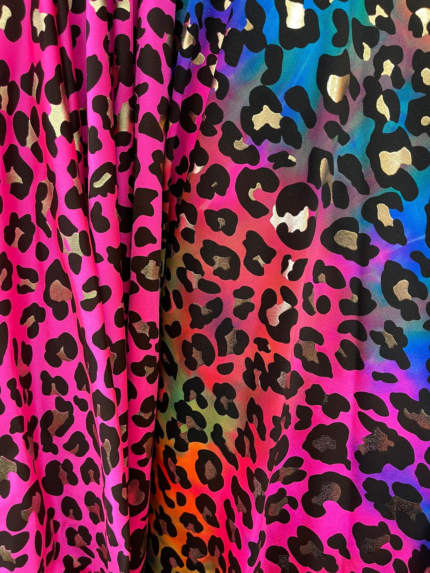 Modern Leopard design print on best quality of nylon spandex 4-way stretch 58/60” Sold by the YD. Ships Worldwide from Los Angeles cali