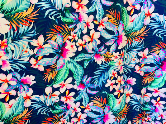 New Hawaiian design print on best quality of nylon spandex 4-way stretch 58/60” Sold by the YD. Ships Worldwide from Los Angeles California