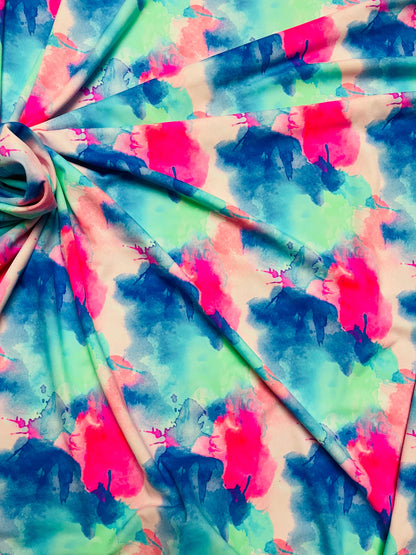 New Water abstract design print on best quality of nylon spandex 4-way stretch 58/60” Sold by the YD. Ships Worldwide from Los Angeles calif