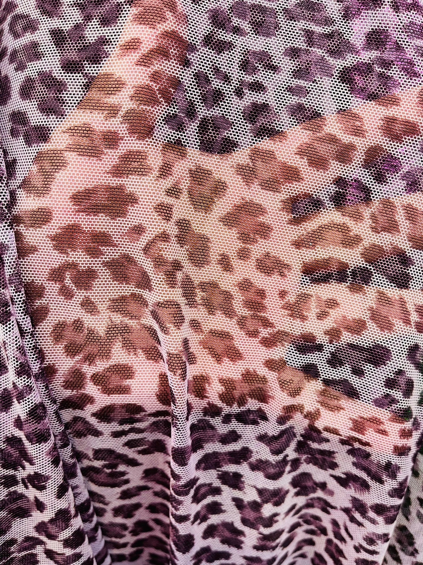 New Exotic leopard design print on great quality of nylon power mesh 4-way stretch 58/60” Sold by the YD. Ships Worldwide from Los Angeles