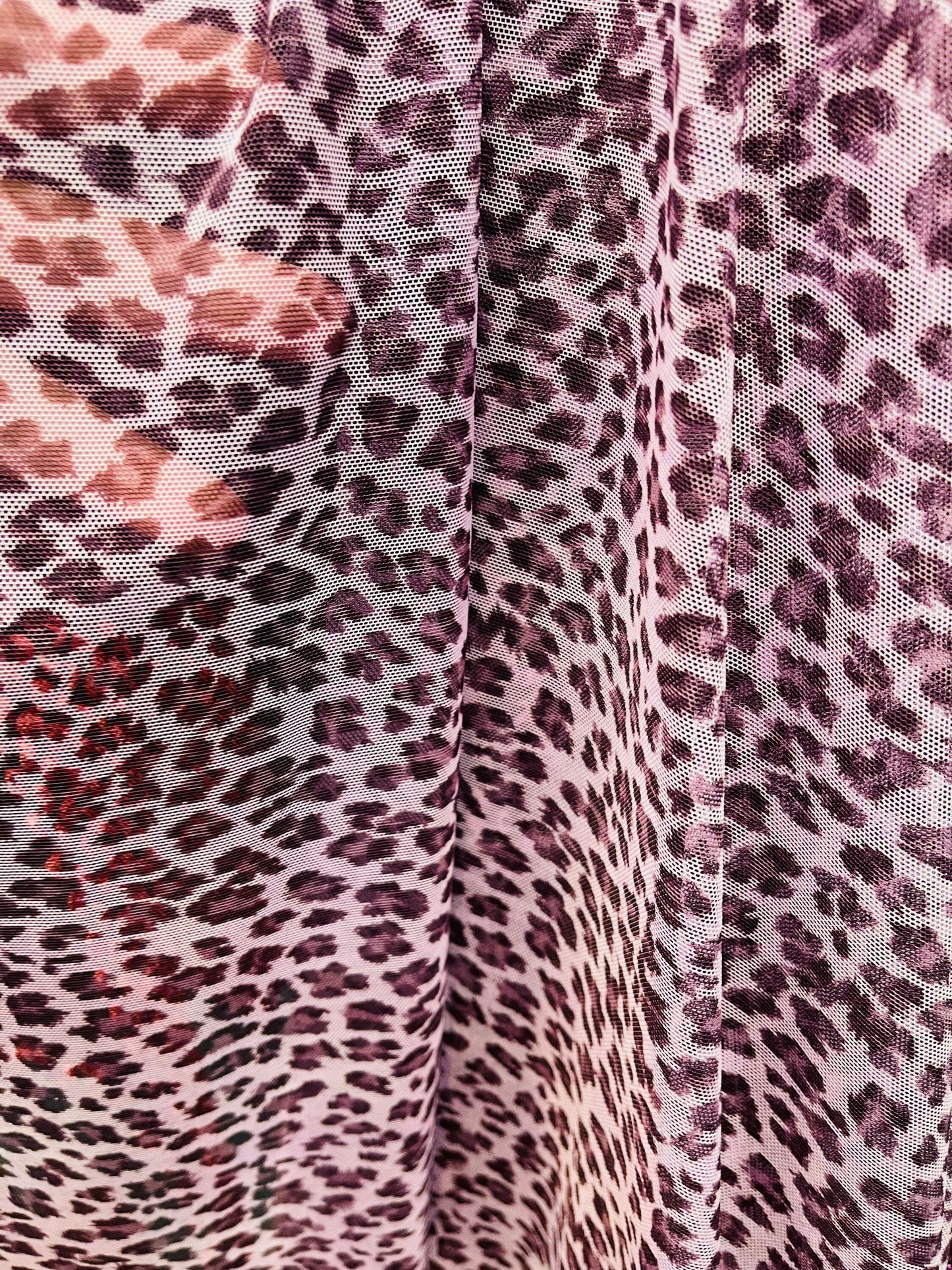 New Exotic leopard design print on great quality of nylon power mesh 4-way stretch 58/60” Sold by the YD. Ships Worldwide from Los Angeles