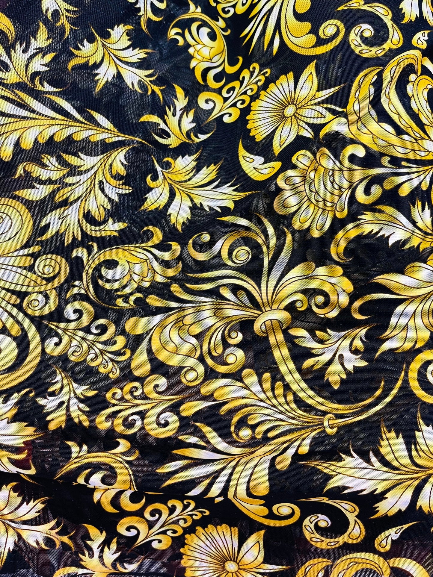 New Victoria design print on best quality of nylon power mesh 4-way stretch 58/60” Sold by the YD. Ships Worldwide from Los Angeles CA