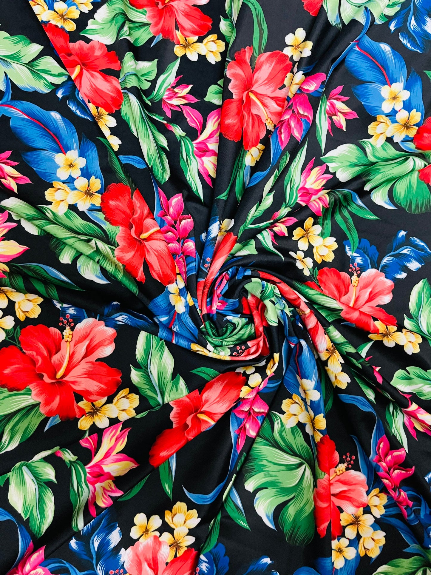 New Isabella flower design multicolor print on great quality of nylon spandex 4-way stretch 58/60” Sold by the YD. Ships Worldwide from L.A